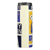 Comic Book Halloween Illustration Thermosbecher (Rückseite)