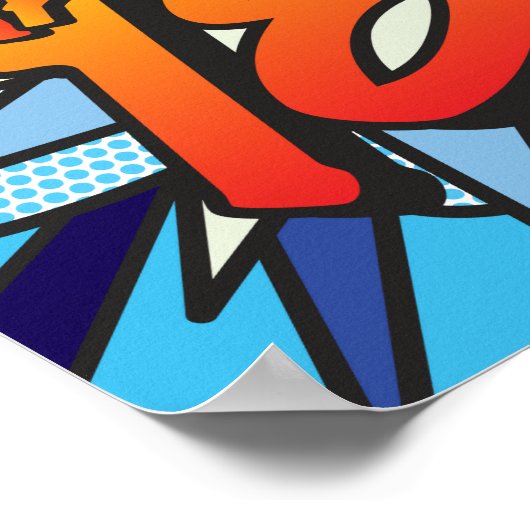 Comic Book HAPPY 18. Poster (Ecke)