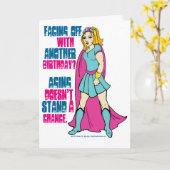 Comic Book Hero Geburtstagskarte Karte (Gelbe Blume)