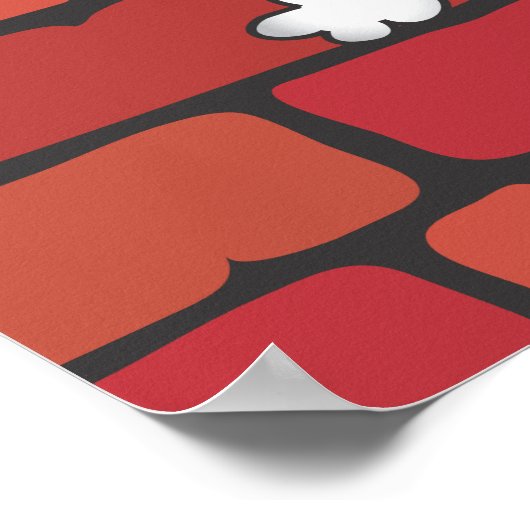 Comic Book Knock-out-Poster-Abbildung Poster (Ecke)