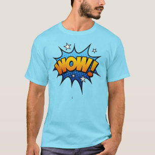 Comic-Book-Kunst-Wow-Ausruf T-Shirt