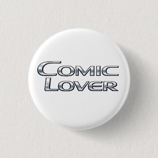 Comic-Book-Liebhaber-Kühnes-Design01 Button (Vorderseite)