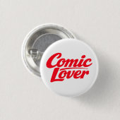 Comic-Book-Liebhaber-Kühnes-Design Button (Vorne & Hinten)