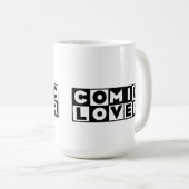 Comic-Book-Liebhaber-Kühnes-Design Kaffeetasse (VorderseiteRechts)