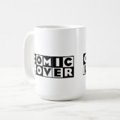 Comic-Book-Liebhaber-Kühnes-Design Kaffeetasse (Vorderseite Links)