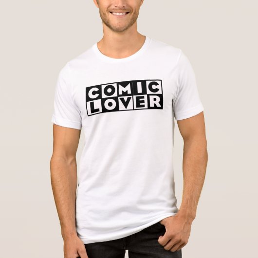 Comic-Book-Liebhaber-Kühnes-Design Tri-Blend Shirt (Vorderseite)