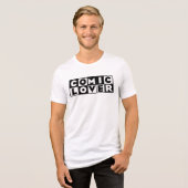 Comic-Book-Liebhaber-Kühnes-Design Tri-Blend Shirt (Vorderseite voll)