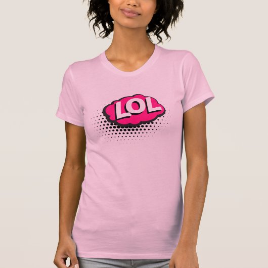 Comic Book LOL Text Bubble T-Shirt (Vorderseite)