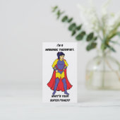 Comic Book Massage Therapy Business Cards Visitenkarte (Stehend Vorderseite)