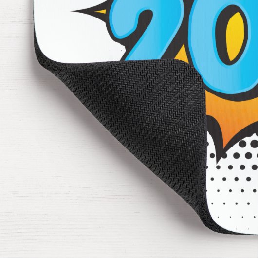 COMIC BOOK Moderne Typografie Retroklasse 2020 Mousepad (Ecke)