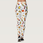 Comic-Book-Muster  Leggings (Rückseite)