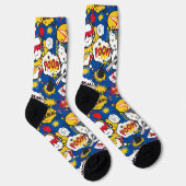 Comic-Book-Muster  Socken (Rechts)