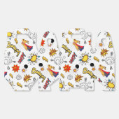 Comic Book Pattern Geschenkschachtel (Ungeklappt)