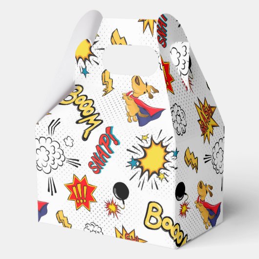 Comic Book Pattern Geschenkschachtel (Rückseite)