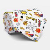 Comic Book Pattern Krawatte (Gerollt)