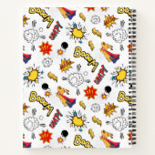 Comic Book Pattern Notebook Notizblock (Rückseite)