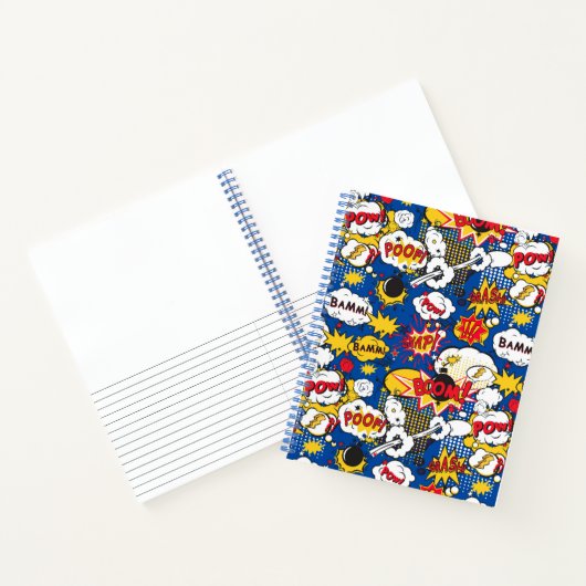 Comic Book Pattern Notebook Notizblock (Innenseite)