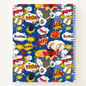 Comic Book Pattern Notebook Notizblock (Rückseite)