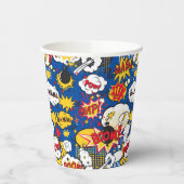 Comic Book Pattern  Pappbecher (Links)