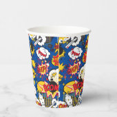 Comic Book Pattern Pappbecher (Rechts)