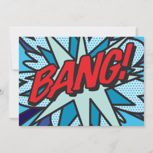 Comic Book Pop Art BANG! Einladung