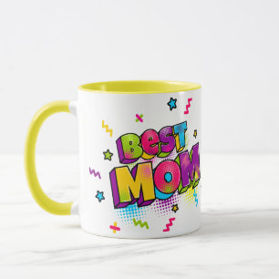 Comic-Book-Pop-Art-Best-Mom-Tasse Tasse