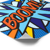 Comic Book Pop Art BOOM Poster (Ecke)