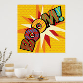Comic Book Pop Art BOOM Poster (Küche)