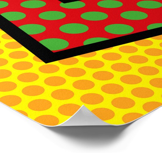 Comic Book Pop Art BOOM Poster (Ecke)