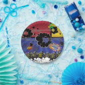 Comic Book Pop Art Colorado Pappteller (Party)