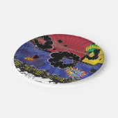 Comic Book Pop Art Colorado Pappteller (Schrägansicht)