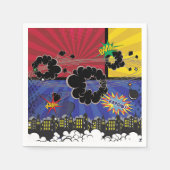 Comic Book Pop Art Colorado Serviette (Vorderseite)