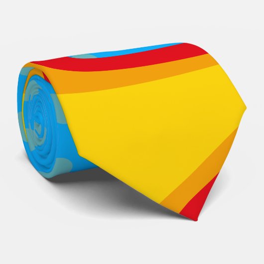 Comic Book Pop Art Explosion Superheld Krawatte (Gerollt)