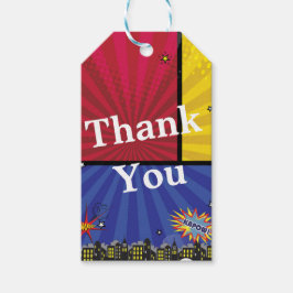 Comic Book Pop Art Geburtstag Party Gefallen Geschenkanhänger