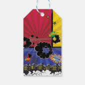 Comic Book Pop Art Geburtstag Party Gefallen Geschenkanhänger (Rückseite)