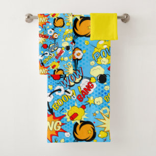 Comic Book Pop Art Handtuch Set