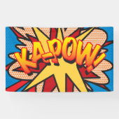 Comic Book Pop Art KA-POW! Banner (Horizontal)