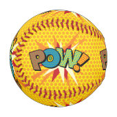Comic Book Pop Art KA-POW Baseball (Vorderseite Links)