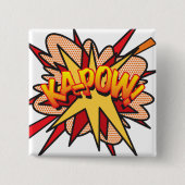 Comic Book Pop Art KA-POW! Button (Vorderseite)