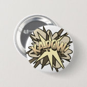 Comic Book Pop Art KA-POW! Vintage Button (Vorne & Hinten)