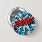 Comic Book Pop Art KNALL! Button (Vorne & Hinten)