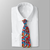 Comic Book Pop Art Neck Tie Krawatte (Gebunden)