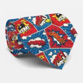 Comic Book Pop Art Neck Tie Krawatte (Gerollt)