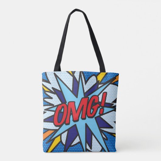 Comic Book Pop Art OMG! Tasche (Rückseite)