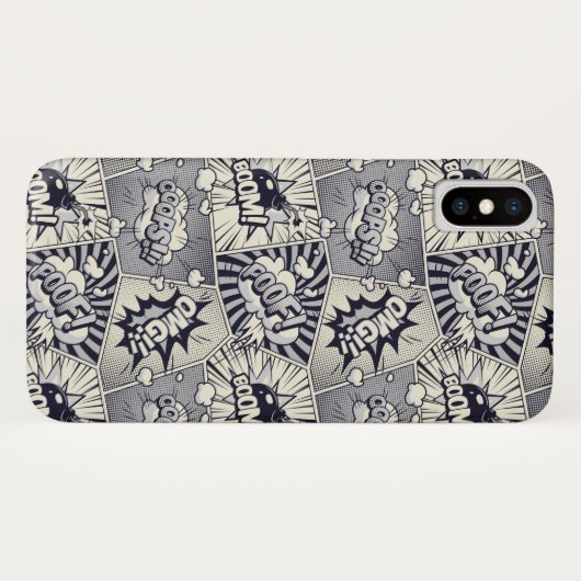 Comic Book Pop Art Phone Case (Rückseite (Horizontal))