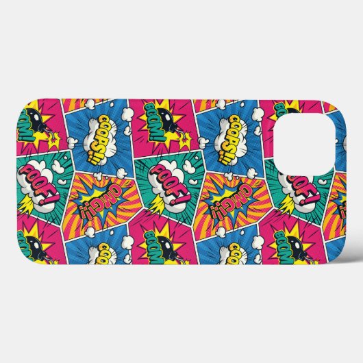 Comic Book Pop Art Phone Case (Rückseite (Horizontal))