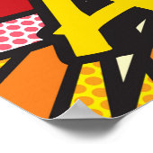 Comic Book POP ART Poster (Ecke)