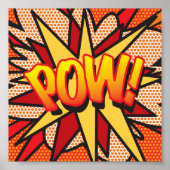 Comic Book Pop Art POW Poster (Vorne)