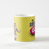 Comic-Book-Pop-Art Retro-Dame Lustig Kaffeetasse (Mittel)