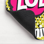 Comic-Book-Pop-Art-Retro-Dame-Lustig  Mousepad (Ecke)